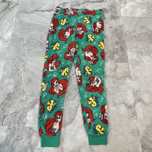 Disney Ariel Little Mermaid Fluffy Jogger Pajamas Size Xsmall XS - Picture 4 of 6